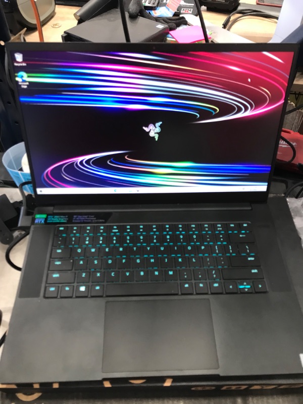 Photo 2 of Razer Blade 15 Base Gaming Laptop 2020: Intel Core i7-10750H 6-Core, NVIDIA GeForce RTX 2060, 15.6" FHD 1080p 144Hz, 16GB RAM, 512GB SSD, CNC Aluminum, Chroma RGB Lighting, Thunderbolt 3, Black