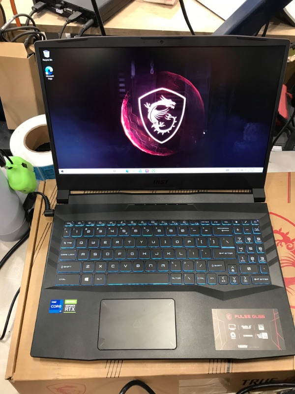 Photo 2 of MSI Pulse GL66 Gaming Laptop: 15.6" 144Hz FHD 1080p Display, Intel Core i7-11800H, NVIDIA GeForce RTX 3070, 16GB, 512GB SSD, Win10, Black (11UGK-001)