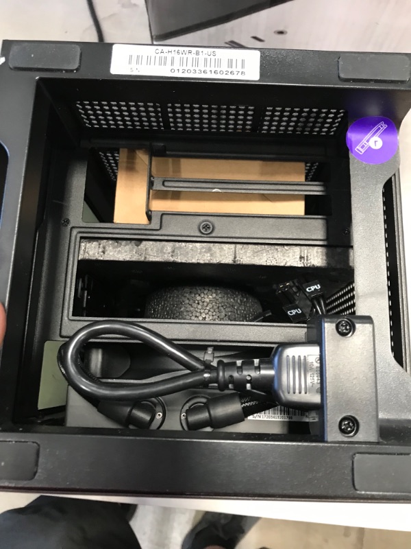 Photo 6 of NZXT - Mini ITX Case with PSU, AIO and Riser Card - PARTS ONLY