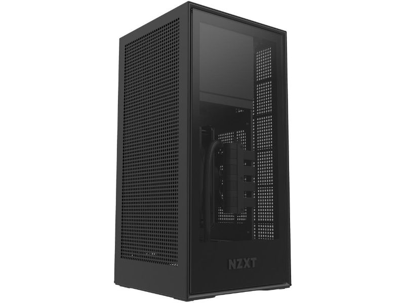 Photo 1 of NZXT - Mini ITX Case with PSU, AIO and Riser Card - PARTS ONLY