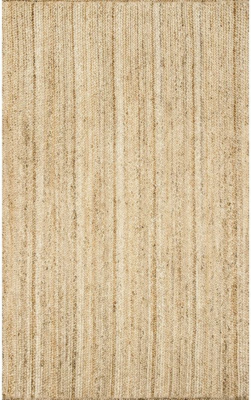 Photo 1 of nuLOOM Rigo Hand Woven Farmhouse Jute Area Rug, 6 ft x 9 ft, Natural
