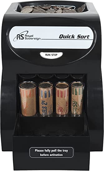 Photo 1 of Royal Sovereign Electric Coin Sorter, Patented Anti-Jam Technology, 1 Row of Coin Counting (QS-2AN)