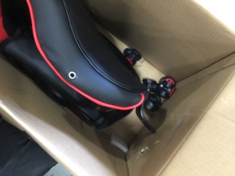 Photo 1 of RESPAWN Ergonomic & Lumbar Support Swivel Gaming Chair, Red
