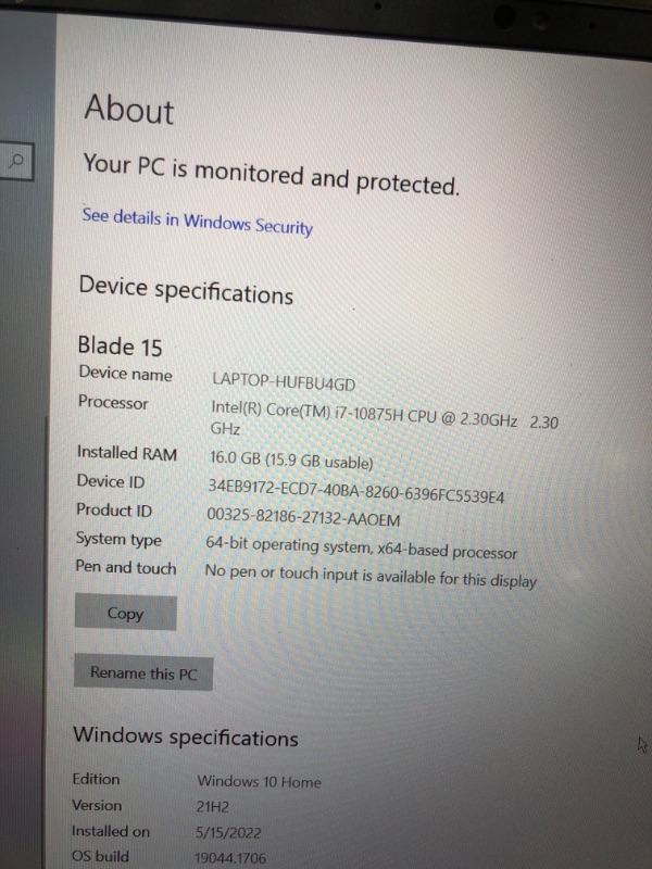 Photo 3 of Razer Blade 15 Advanced Gaming Laptop 2020: Intel Core i7-10875H 8-Core, NVIDIA GeForce RTX 2070 Super Max-Q, 15.6” FHD 300Hz, 16GB RAM, 512GB SSD, CNC Aluminum, Chroma RGB Lighting, Thunderbolt 3