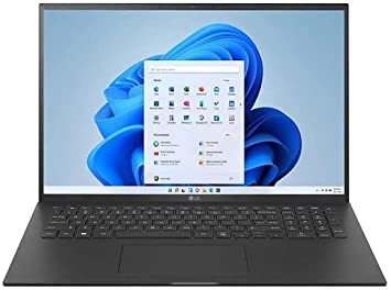 Photo 1 of LG Gram 17Z95P-K Laptop 17” IPS WQXGA Intel Evo Platform Core i7-1195G7, 16GB Memory, 512GB M.2 NVMe SSD, Intel Iris Xe Graphics, Wi-Fi 6, Windows 11 Home, Backlit Keyboard, Fingerprint ID, Black