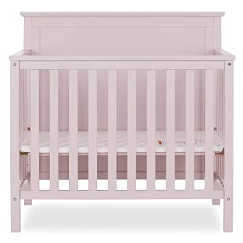 Photo 1 of Dream On Me Ava 4-in-1 Convertible Mini Crib Blush Pink
Product dimensions are 44Lx29Wx40H inches