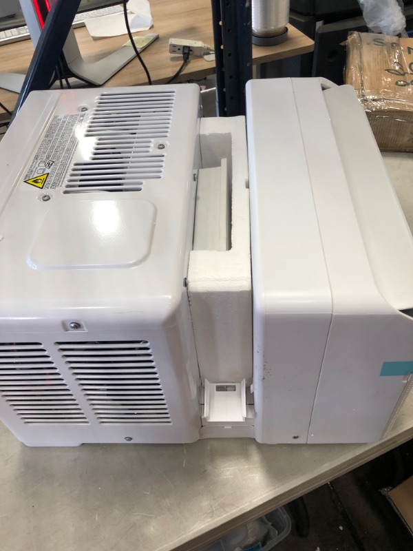 Photo 1 of Midea 8,000 BTU U-Shaped Smart Inverter Window Air Conditioner–Cools up to 350 Sq. Ft., Ultra Quiet with Open Window Flexibility, Works with Alexa/Google Assistant, 35% Energy Savings, Remote Control