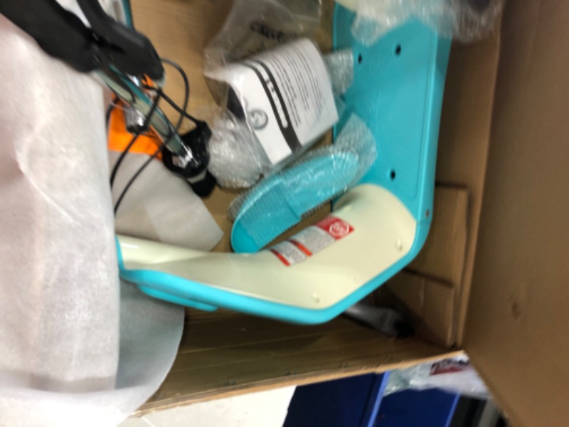 Photo 1 of Razor Pocket Mod Petite - 12V Miniature Euro-Style Electric Scooter for Ages 7 and Up, Hub-Driven Motor, Air-Filled White Wall Tires, Up to 40 min Ride Time, Blue