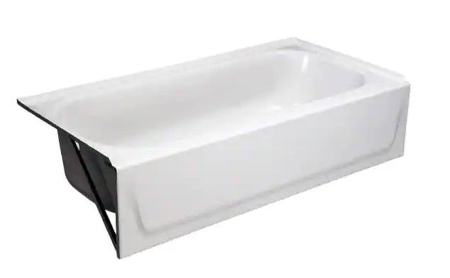 Photo 1 of 
Bootz Industries
Aloha 60 in. Left Drain Rectangular Alcove Soaking Bathtub in White