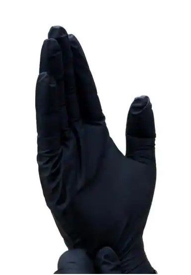 Photo 1 of 5 items 
HDX Black Heavy Duty 6 mil Nitrile Gloves, Powder Free (10-Pack) (X5)