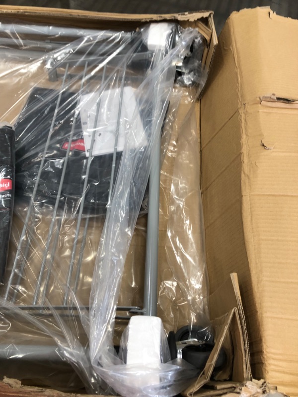 Photo 1 of Rubbermaid Commercial Products, Collapsible X Cart Laundy Cart, College Move-In, Transport Supplies and Groceries, Steel, 8 Bushel (300 L) Cart, 36" L x 7" W x 34" H, Black
