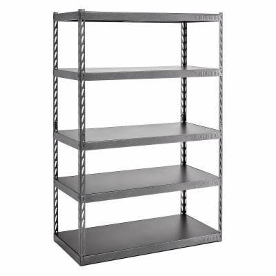 Photo 1 of ***INCOMPLETE***-Gladiator GARK485XGG 48" Wide 4 Shelf Metal EZ Connect Rack with 24" Deep Shelves Hammered Granite Storage and Organization Garage Organizers Shelving
