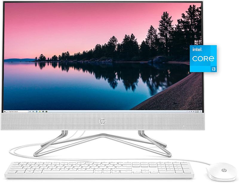 Photo 1 of HP All-in-One Desktop PC, 11th Gen Intel Core i3-1115G4 Processor, 8 GB RAM, 512 GB SSD Storage, Full HD 23.8” Display, Windows 10 Home, Remote Work Ready, Mouse and Keyboard (24-dp1250, 2021)
