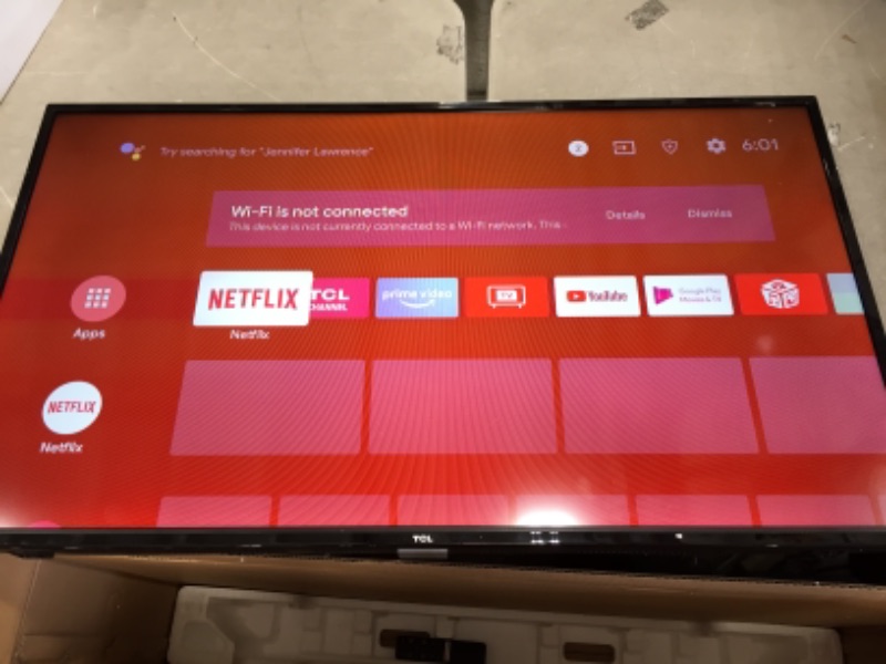 Photo 4 of **SCREEN HAS LINES AND DISCOLORED***TCL 40-inch Class 3-Series HD LED Smart Android TV - 40S334, 2021 Model
