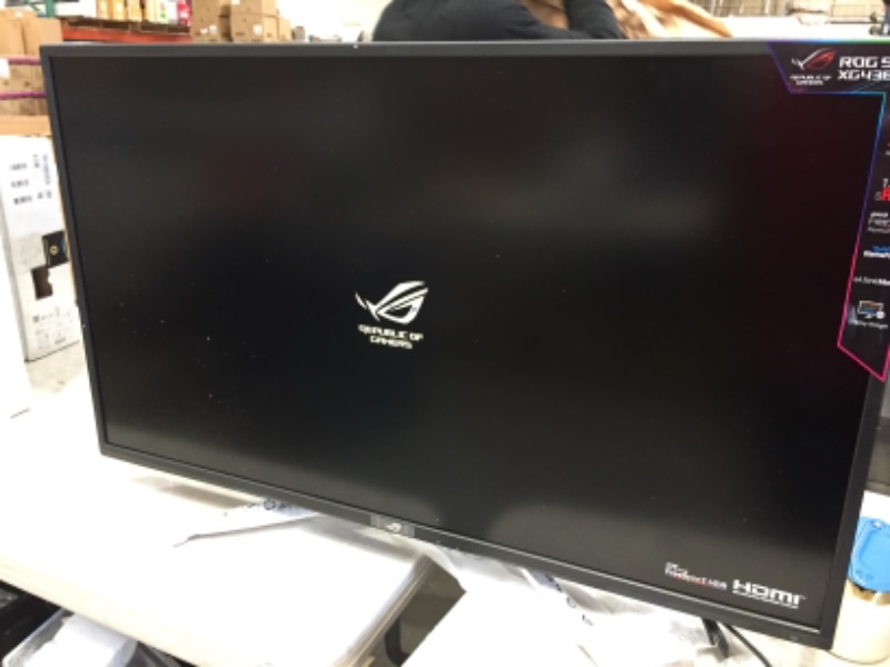 Photo 3 of ASUS ROG Strix XG438Q 43” Large Gaming Monitor with 4K 120Hz FreeSync 2 HDR HDR™ 600 90% DCI-P3 Aura Sync 10W Speaker Non-glare Eye Care with HDMI 2.0 DP 1.4 Remote Control
