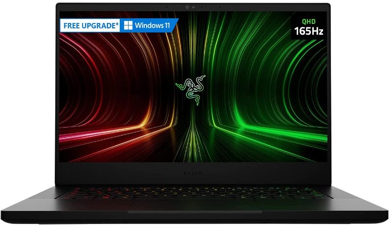 Photo 1 of Razer Blade 14 Gaming Laptop: AMD Ryzen 9 5900HX 8 Core, NVIDIA GeForce RTX 3080, 14" QHD 165Hz, 16GB RAM, 1TB SSD - CNC Aluminum - Chroma RGB - THX Spatial Audio - Vapor Chamber Cooling
