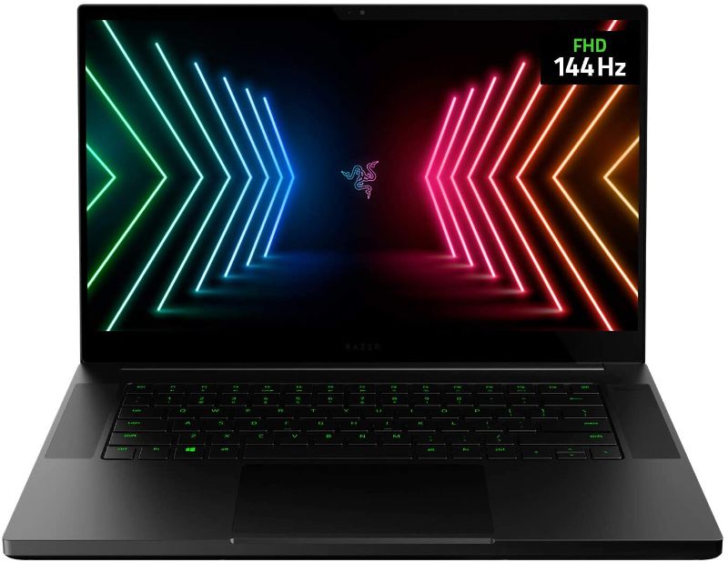 Photo 1 of Razer Blade 15 Base Gaming Laptop 2021: Intel Core i7-10750H 6 Core, NVIDIA GeForce RTX 3060, 15.6" FHD 1080p 144Hz, 16GB, 512GB SSD - CNC Aluminum - Chroma RGB Lighting - Thunderbolt 3
