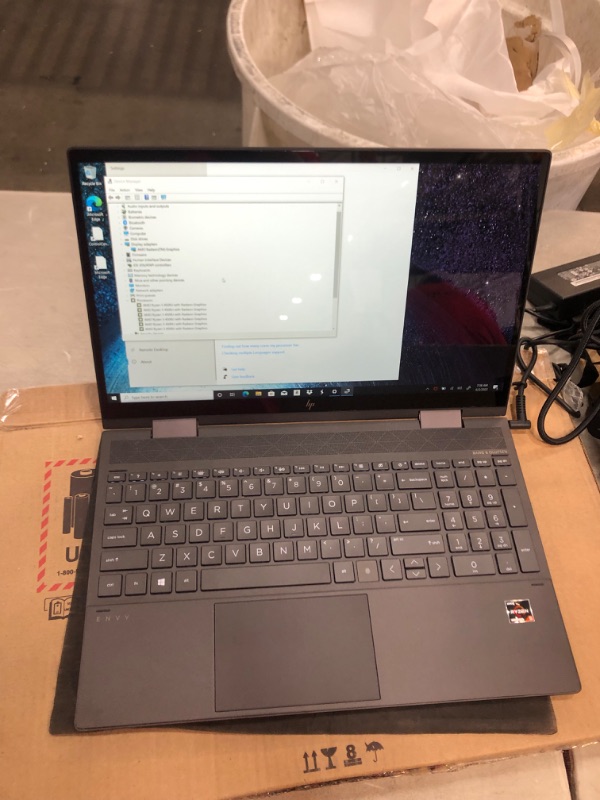 Photo 2 of HP - ENVY 2-in-1 15.6" Touch-Screen Laptop - AMD Ryzen 5 - 8GB Memory - 256GB SSD - Nightfall Black
