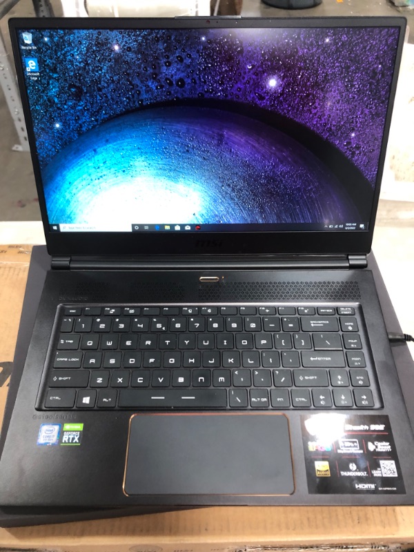 Photo 4 of MSI GS65 Stealth-1668 Thin 15.6" 144Hz 7ms Ultra Thin and Light Gaming Laptop Intel Core i7-9750H GTX1660Ti 16GB 512GB NVMe SSD TB3 Win10 VR Ready
