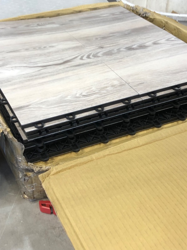 Photo 3 of 2 BOXES OF 7 TILES IncStores 3/8 Inch Thick Practice Dance Floor Tiles | Printed Plastic Dance Flooring for Practice and Performance of Countless Dance Styles
