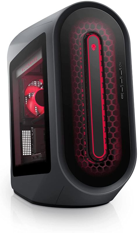 Photo 1 of Alienware Aurora R14 Liquid Cooled Gaming Desktop - AMD Ryzen 9 5900, 32GB 3466MHz RAM, 1TB SDD + 2TB HDD, NVIDIA GeForce RTX 3080 10GB GDDR6X Graphics, VR Ready, USB-C, Windows 11 Home – Black
