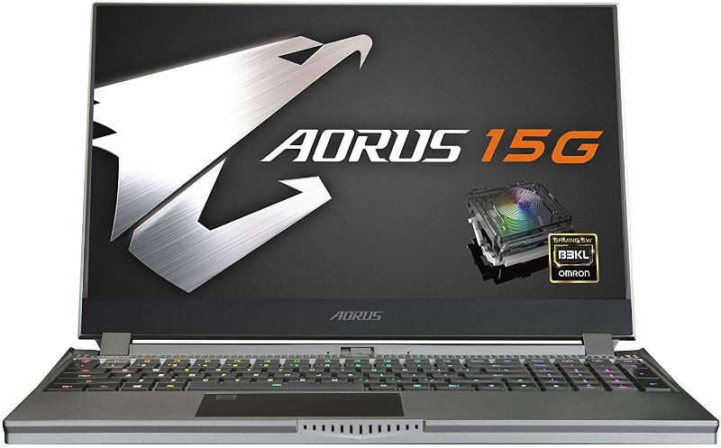 Photo 1 of AORUS 15G (WB) Performance Gaming Laptop, 15.6-inch FHD 240Hz IPS, GeForce RTX 2070 Max-Q, 10th Gen Intel i7-10875H, 16GB DDR4, 512GB NVMe SSD (AORUS 15G WB-8US2130MH)
