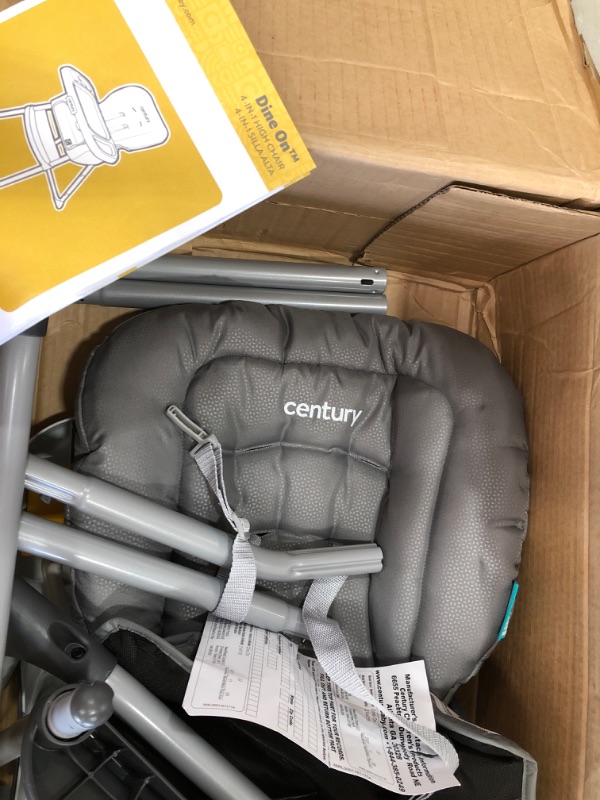 Photo 3 of ***MISSING COMPONENTS*** Century Dine on 4-in-1 High Chair in Metro Grey
