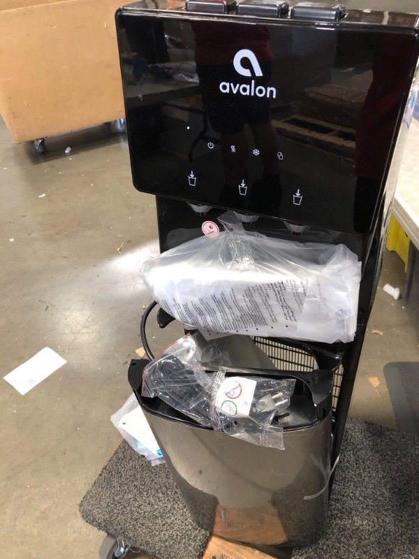 Photo 4 of **HEAVY DAMAGE**PARTS ONLY** Avalon Bottom Loading Water Cooler Water Dispenser with BioGuard- 3 Temperature Settings - Hot, Cold & Room Water, Durable Stainless Steel Construction, Anti-Microbial Coating- UL/Energy Star Approved
