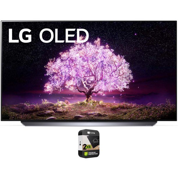 Photo 1 of **Minor Crack On Screen* LG OLED55C1PUB 55 Inch 4K Smart OLED TV with AI ThinQ (2021) Bundle with Premium Extended Warranty
