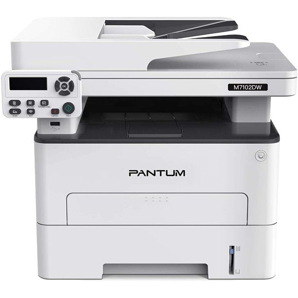 Photo 1 of PANTUM M7102DW 33 ppm all-in-one Wireless Monochrome Laser Printer, Copier, Scanner, 50-Sheet ADF, 250 Large Paper Capacity
