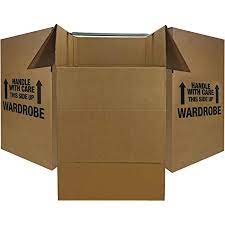 Photo 1 of **MISSING BAR** uBoxes Wardrobe Moving Boxes, 20 x 20 x 34 inch, 3 Pack, Tall Boxes,
