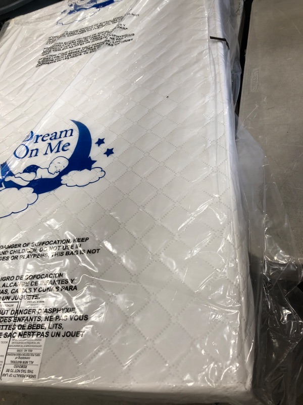 Photo 2 of Dream On Me Holly 3” Fiber Portable/Mini Crib Mattress I Waterproof I Green Guard Gold Certified | Dual-Sided Mattress I Vinyl Cover I Mini Crib Mattress
