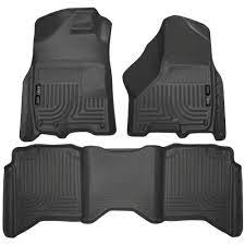 Photo 1 of **MISSING PARTS REAR ONLY** Husky Liners Front & 2nd Seat Floor Liners Fits 09-18 Ram 1500 Crew Cab
