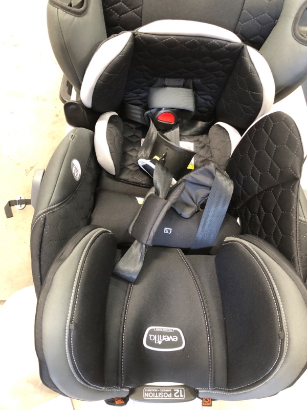 Photo 2 of Evenflo All4One DLX All-in-One Car Seat with SensorSafe Kingsley Black
