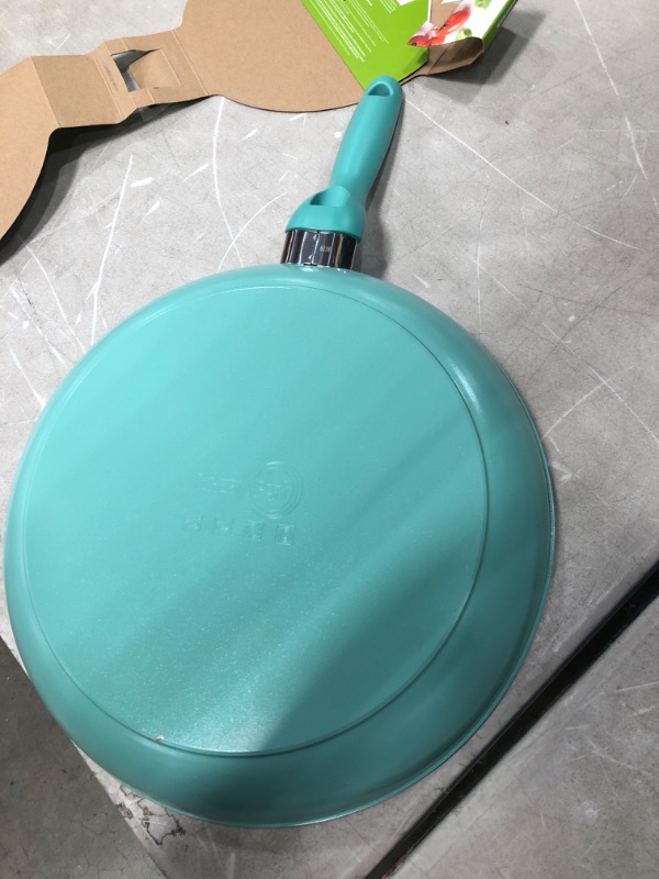 Photo 3 of **MINOR DAMAGE** GreenPan Rio Ceramic Nonstick 12 Open Frypan Turquoise
