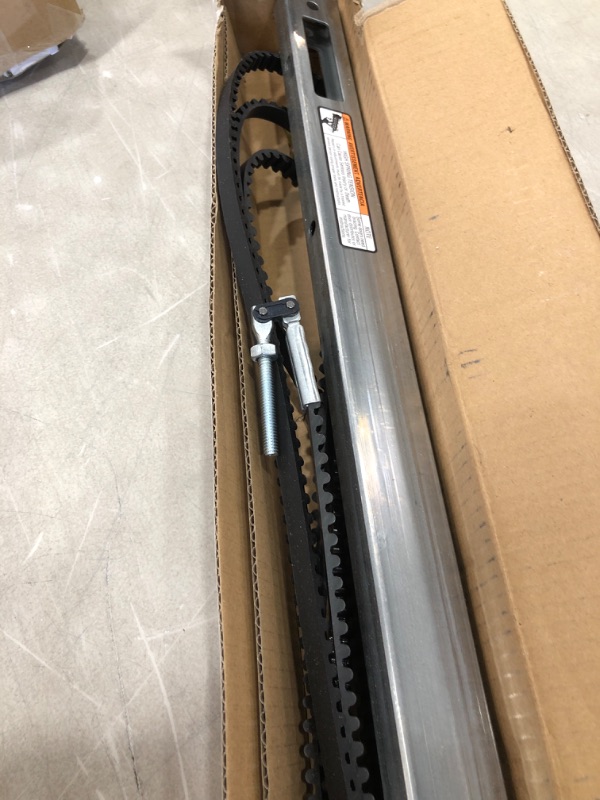 Photo 3 of **MISSING PARTS** Genie GEN39026R Garage Door Opener Extension Kit for 5-Piece Belt-Drive Tube Rails, one size, Metallic
