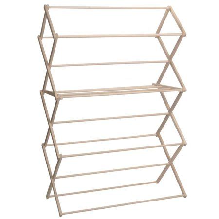 Photo 1 of **Damaged** Pennsylvania Woodworks XX Large Wooden Clothes Drying Rack (Made in the USA) Heavy Duty 100% Hardwood

