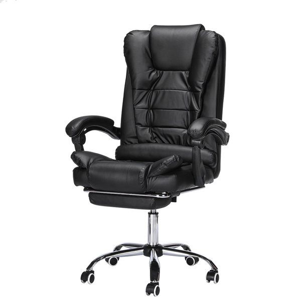 Photo 1 of Kadell Soft Leather Gaming Chair, High-Back Reclining Ergonomic Chair, Home Office Swivel Chair with Footrest
