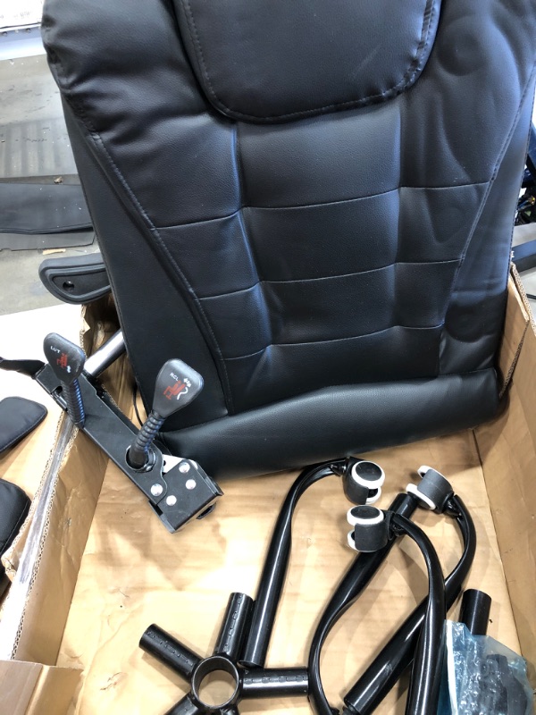 Photo 1 of **MISSING PARTS** BLACK OFFICE MASSAGE CHAIR 