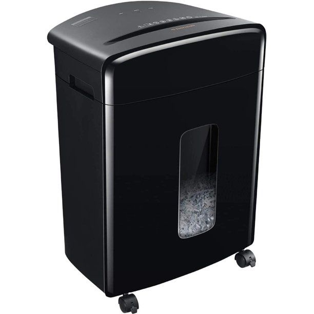 Photo 1 of Bonsaii 15-Sheet Cross-Cut Paper Shredder Credit Card/CD Home Office Shredder with Pullout Basket C221-A