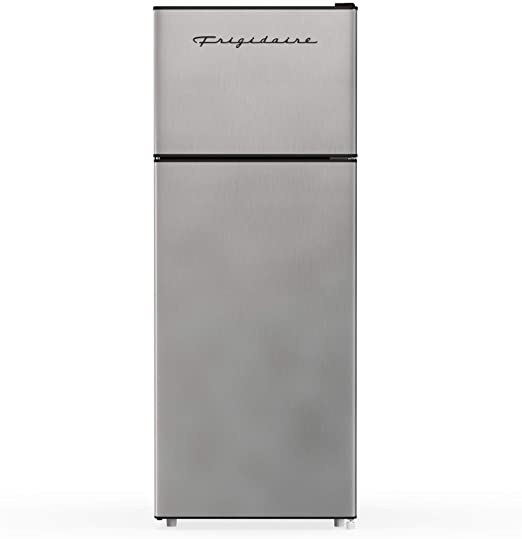 Photo 1 of freezer is the only part that gets cold 
Frigidaire EFR749AMZ, 2 Door Apartment Size Refrigerator with Freezer, 7.5 cu ft, Retro, Silver, Platinum