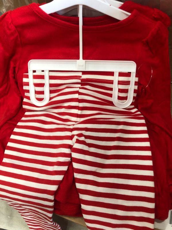 Photo 3 of ***SET OF 6** Toddler Girls' Holiday Long Sleeve Top & Striped Leggings Set - Cat & Jack™ 3T