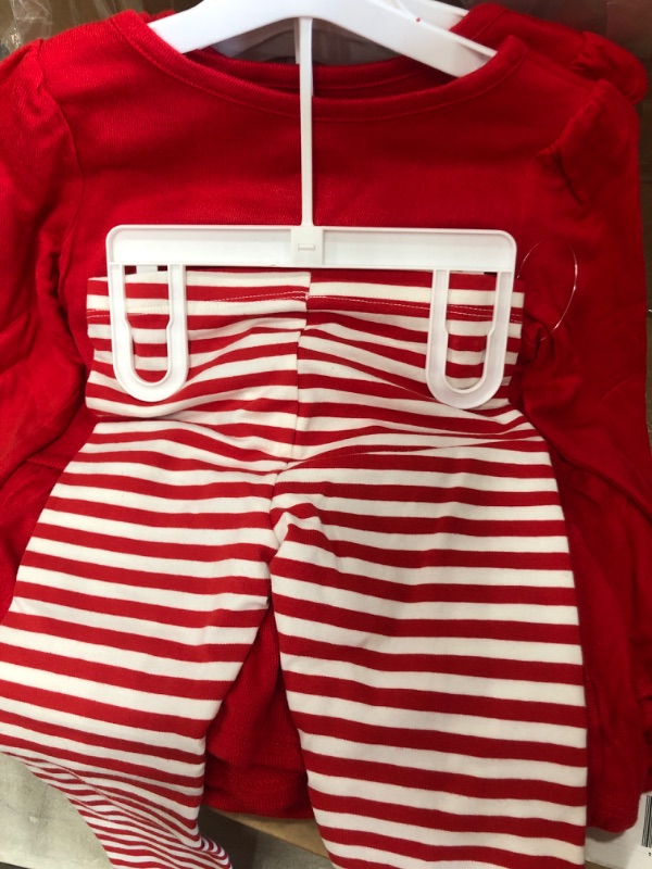 Photo 3 of ***SET OF 6** Toddler Girls' Holiday Long Sleeve Top & Striped Leggings Set - Cat & Jack™ 3T
