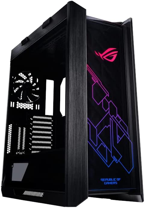 Photo 1 of Asus ROG Strix Helios GX601 RGB Mid-Tower Computer Case for up to EATX Motherboards with USB 3.1 Front Panel, Smoked Tempered Glass, Brushed Aluminum and Steel Construction, and Four Case Fans, Black
