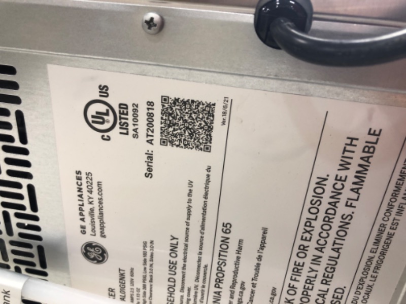 Photo 3 of **MINOR SCRATCHES** GE Profile Opal | Countertop Nugget Ice Maker with Side Tank | Portable Ice Machine Makes up to 24 lbs. of Ice Per Day | Stainless Steel Finish
