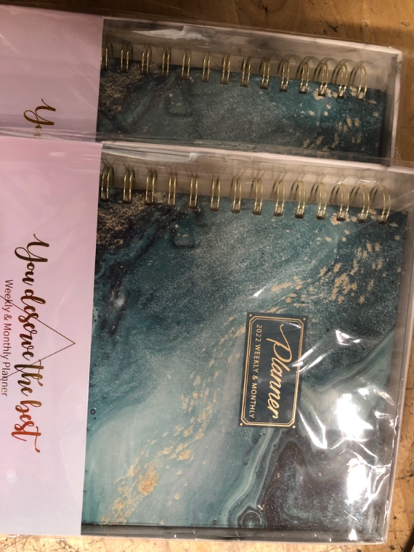 Photo 2 of ***2 PACKS***
2022 Planner - Weekly Monthly Planner 2022 From Jan to Dec, 8" x 10", Planner 2022 with Monthly Tabs, Twin-Wire Binding, Hard Cover, Inner Pocket, Planner 2022 Perfect for Office & School & Home