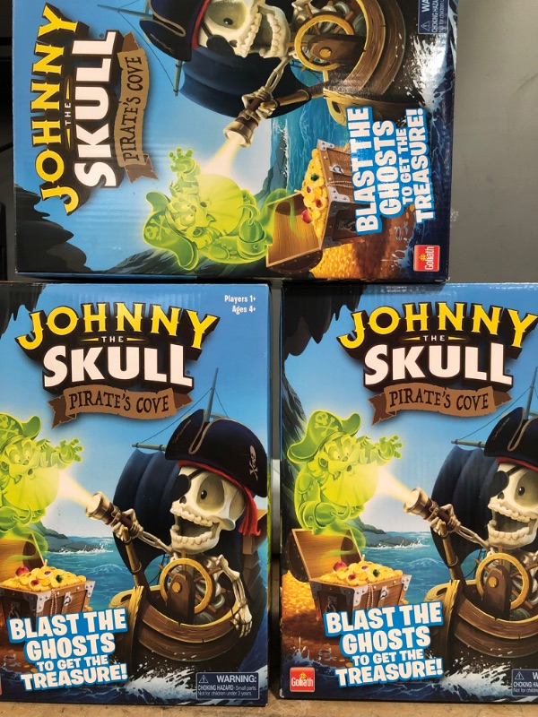 Photo 2 of ***3PACKS***Johnny The Skull Pirate's Cove - Blast The Ghosts to Get The Treasure Game by Goliath