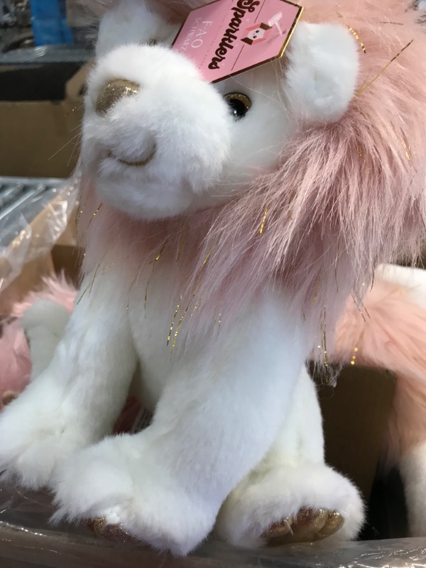 Photo 1 of FAO Schwarz Glitter Lion 12" Stuffed Animal

