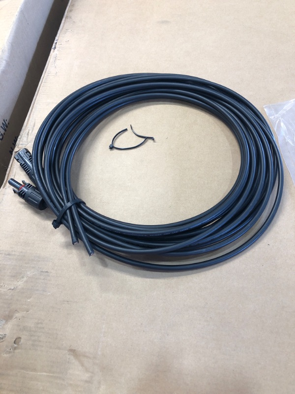 Photo 2 of 20 ft. 12 AWG Solar Panel and Charge Controller Connector Adaptor Kit Cables
