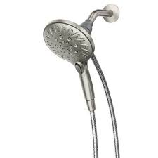 Photo 1 of 
MOEN
Attract with Magnetix 6-Spray 5.5 in. Single Wall Mount Handheld Adjustable Shower Head in Spot Resist Brushed Nickel